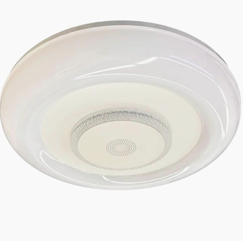 Plafoniera LED RGB 72W con controllo Bluetooth, telecomando e app (cassa opaca) - ambraled