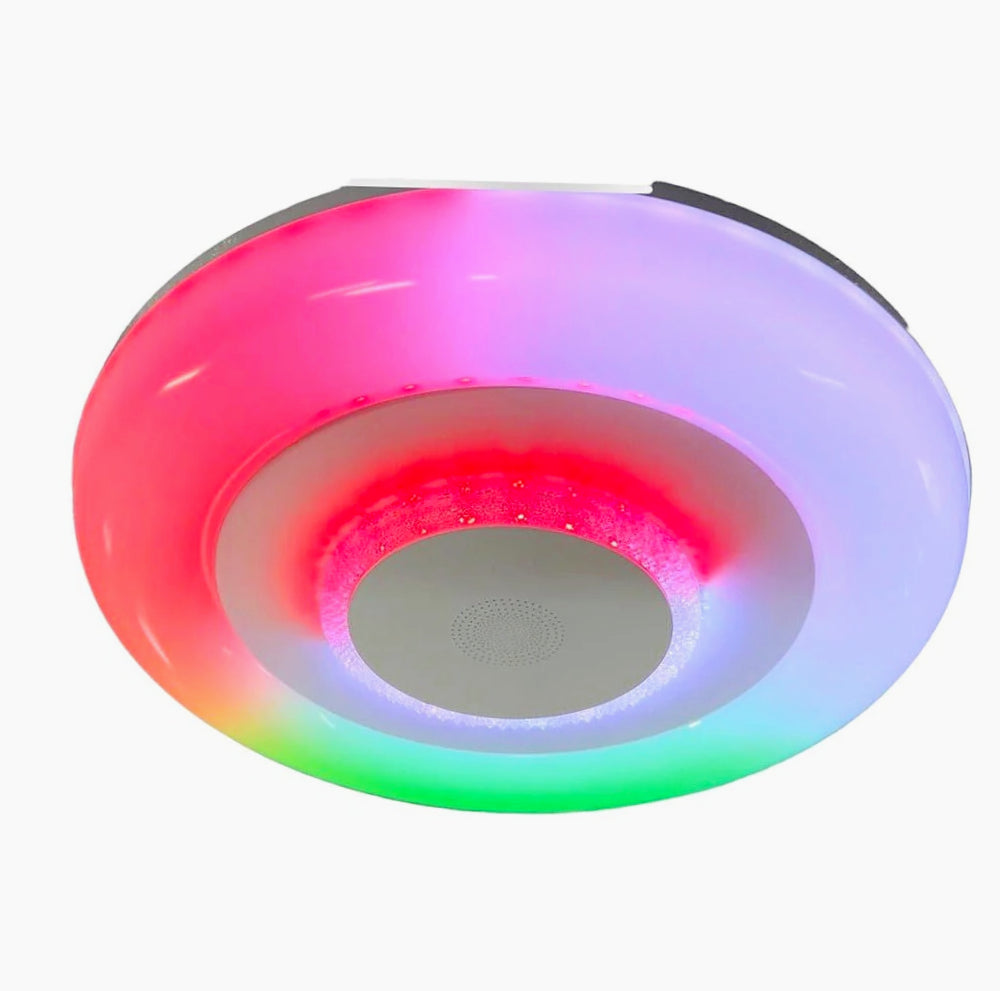 Plafoniera LED RGB 72W con controllo Bluetooth, telecomando e app (cassa opaca) - ambraled