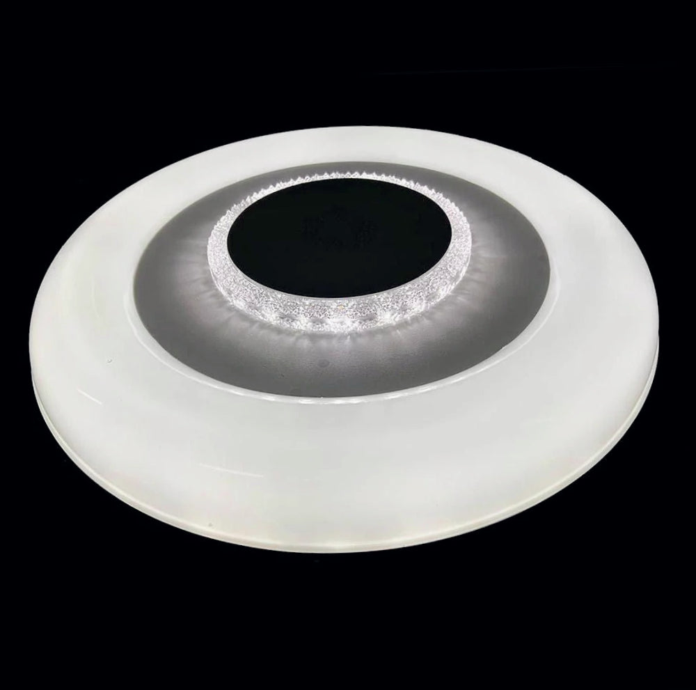 Plafoniera LED RGB 72W con controllo Bluetooth, telecomando e app (cassa opaca) - ambraled