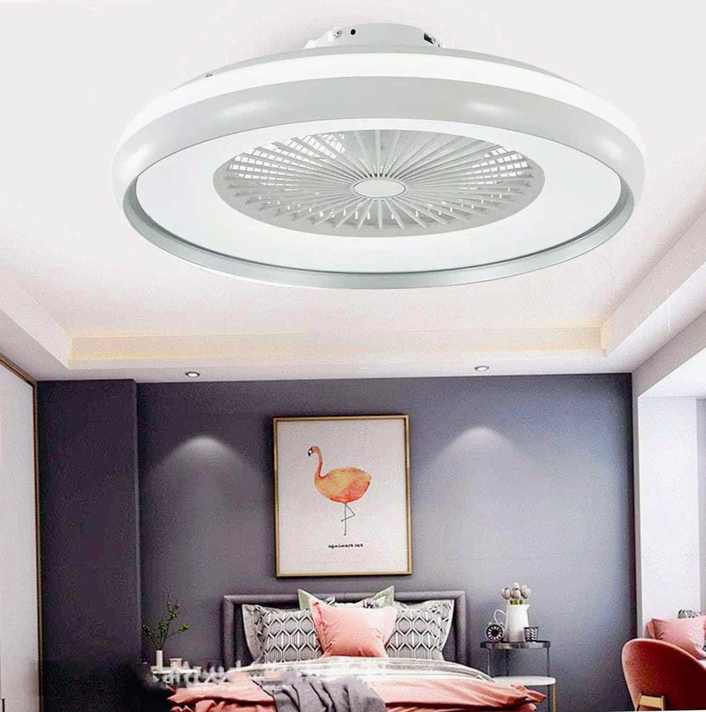 Plafoniera LED Ventilatore 62W - 6 Velocità, Regolazione Luce, Telecomando e App - ambraled