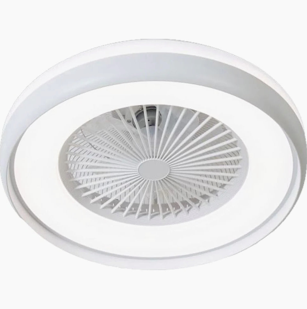 Plafoniera LED Ventilatore 62W - 6 Velocità, Regolazione Luce, Telecomando e App - ambraled