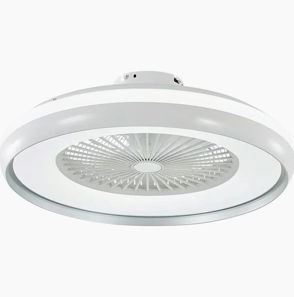 Plafoniera LED Ventilatore 62W - 6 Velocità, Regolazione Luce, Telecomando e App - ambraled