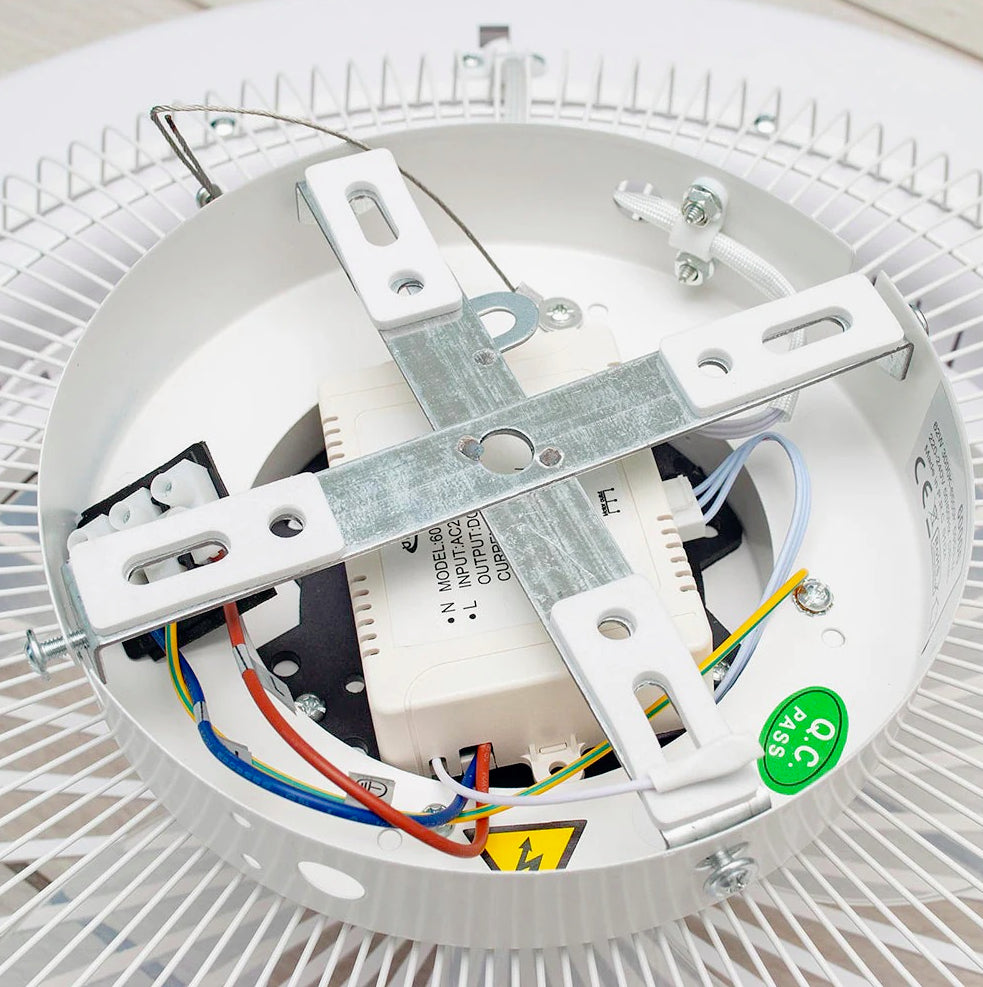 Plafoniera LED Ventilatore 62W - 6 Velocità, Regolazione Luce, Telecomando e App - ambraled