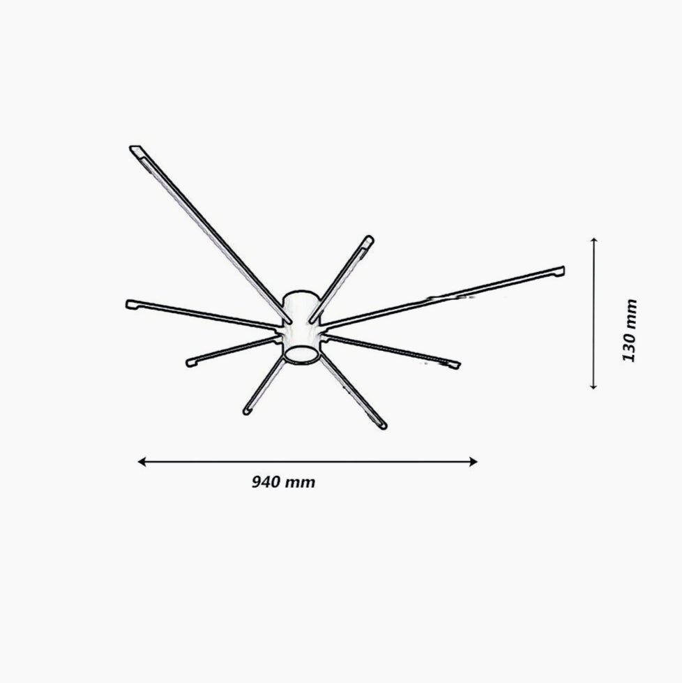 4000k Plafoniera LED moderna bianca 43W - Regolazione luce 6500K/4000K/3000K - ambraled