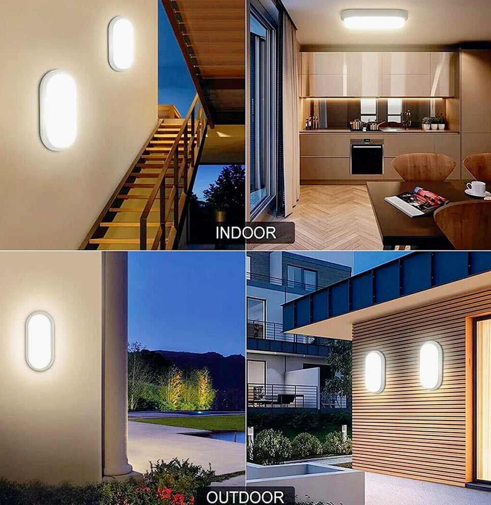 Applique a muro LED 18W – Design a forma di tartaruga, luce fredda/calda/naturale, protezione IP65 - ambraled
