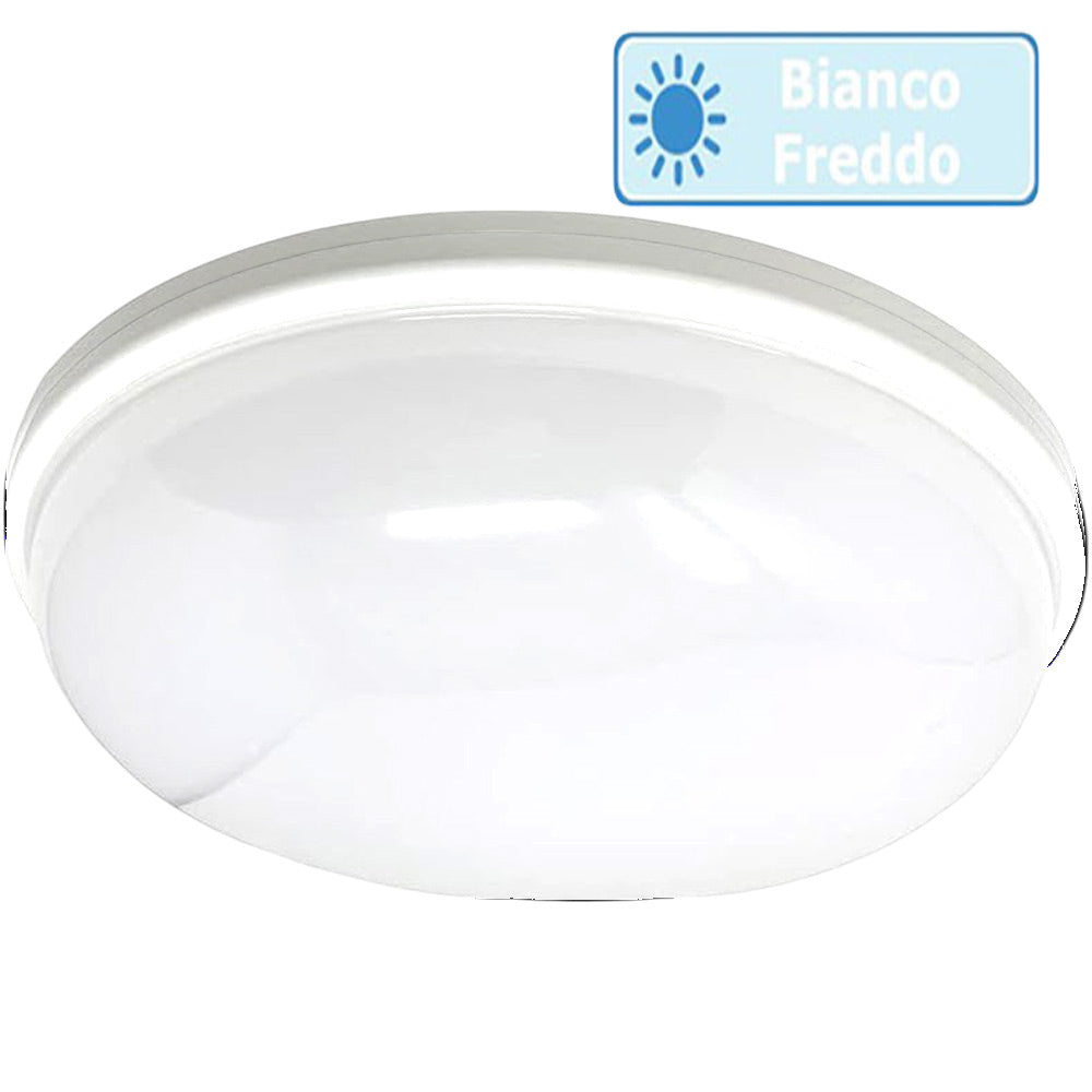 Plafoniera da soffitto a led 24 watt luce fredda calda naturale IP65 - ambraled