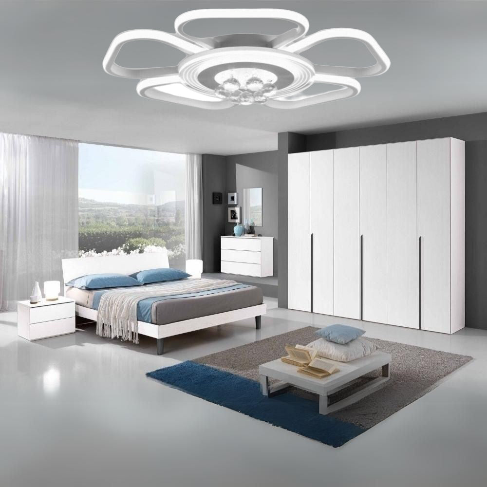 Plafoniera LED a Fiore 50W con Petali - Luce Regolabile (Fredda/Calda/Naturale) - ambraled