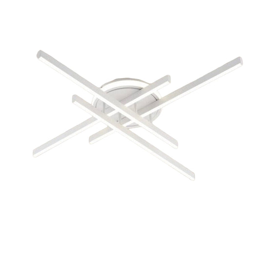 Plafoniera LED bianca moderna 45W con regolazione luce (fredda/naturale/calda) - ambraled