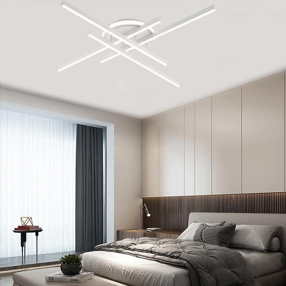 Plafoniera LED bianca moderna 45W con regolazione luce (fredda/naturale/calda) - ambraled