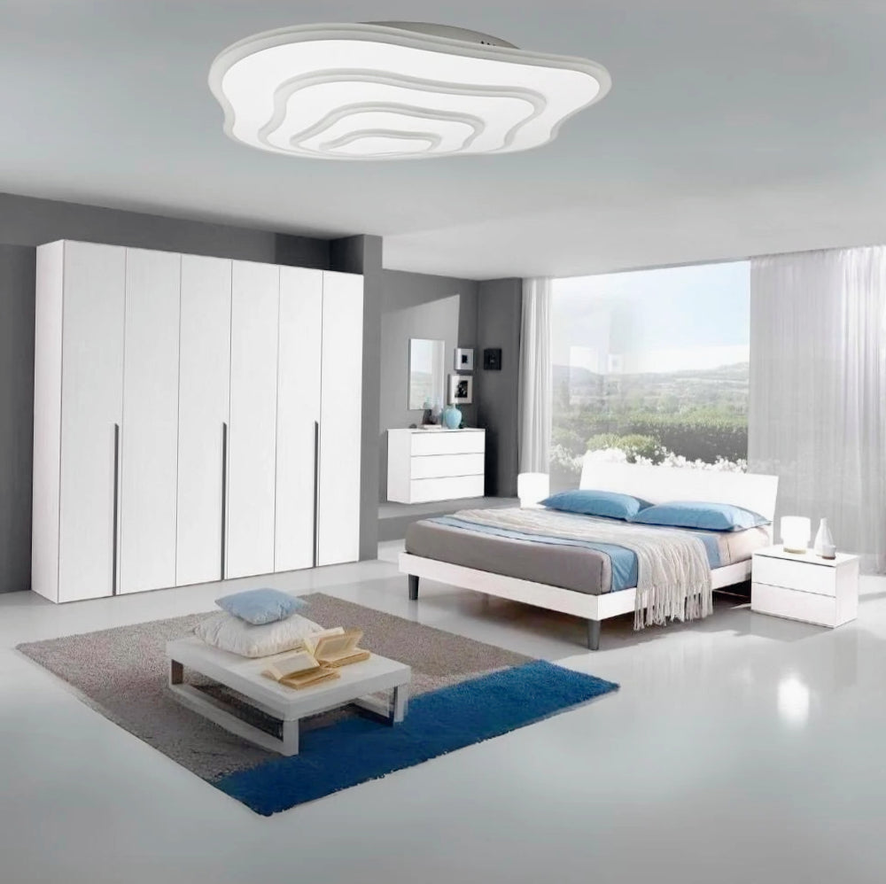 Plafoniera LED effetto ondulato 59W con regolazione luce (fredda/naturale/calda) - ambraled