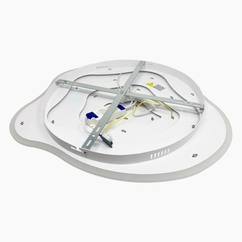 Plafoniera LED effetto ondulato 59W con regolazione luce (fredda/naturale/calda) - ambraled