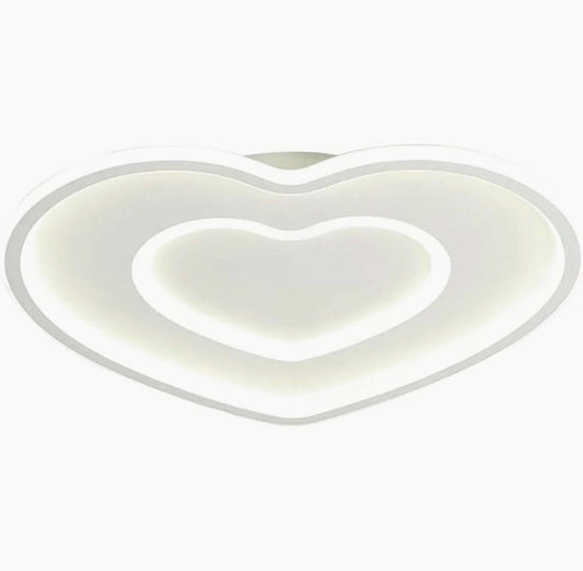 Plafoniera LED moderna a forma di cuore 63W con regolazione luce (fredda/calda/naturale) - ambraled