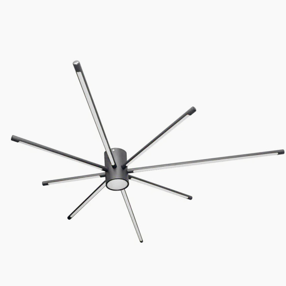 Plafoniera LED moderna nera 43W - Regolazione luce 6500K/4000K/3000K - ambraled