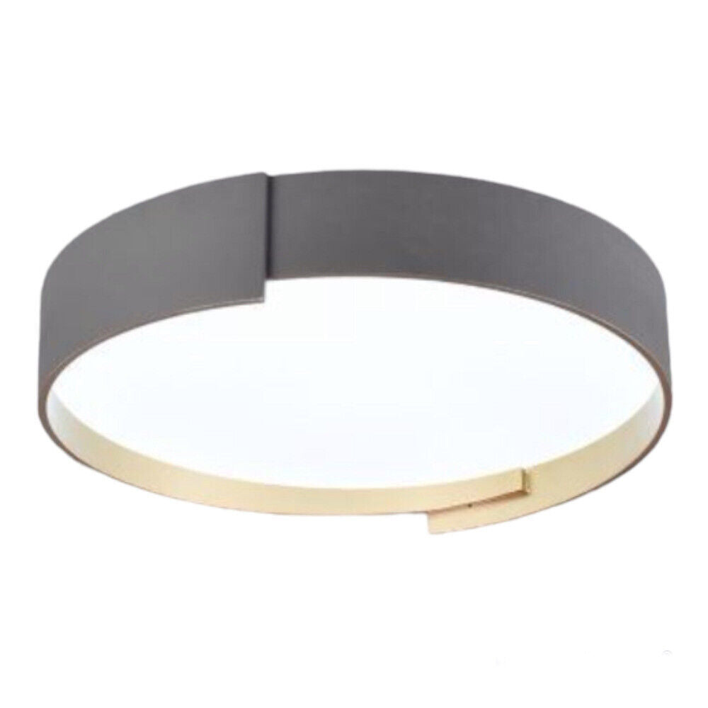 Plafoniera LED rotonda grigia 46W con regolazione luce (fredda/calda/naturale) - ambraled
