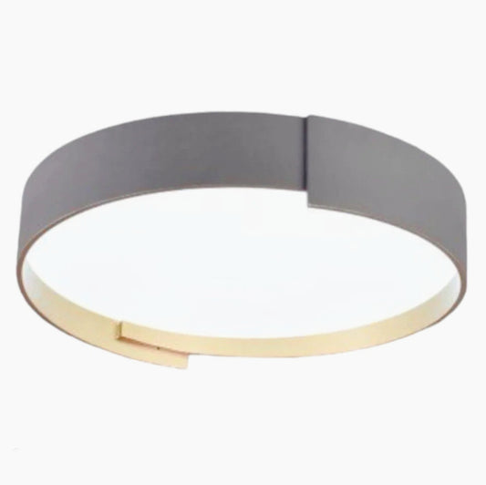 Plafoniera LED rotonda grigia 46W con regolazione luce (fredda/calda/naturale) - ambraled