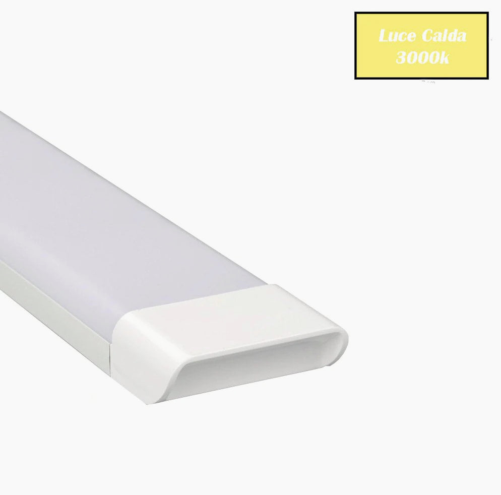 Plafoniera LED Slim 40W - 90cm, Luce regolabile 6500K/3000K/4000K per soffitto e mensole - ambraled
