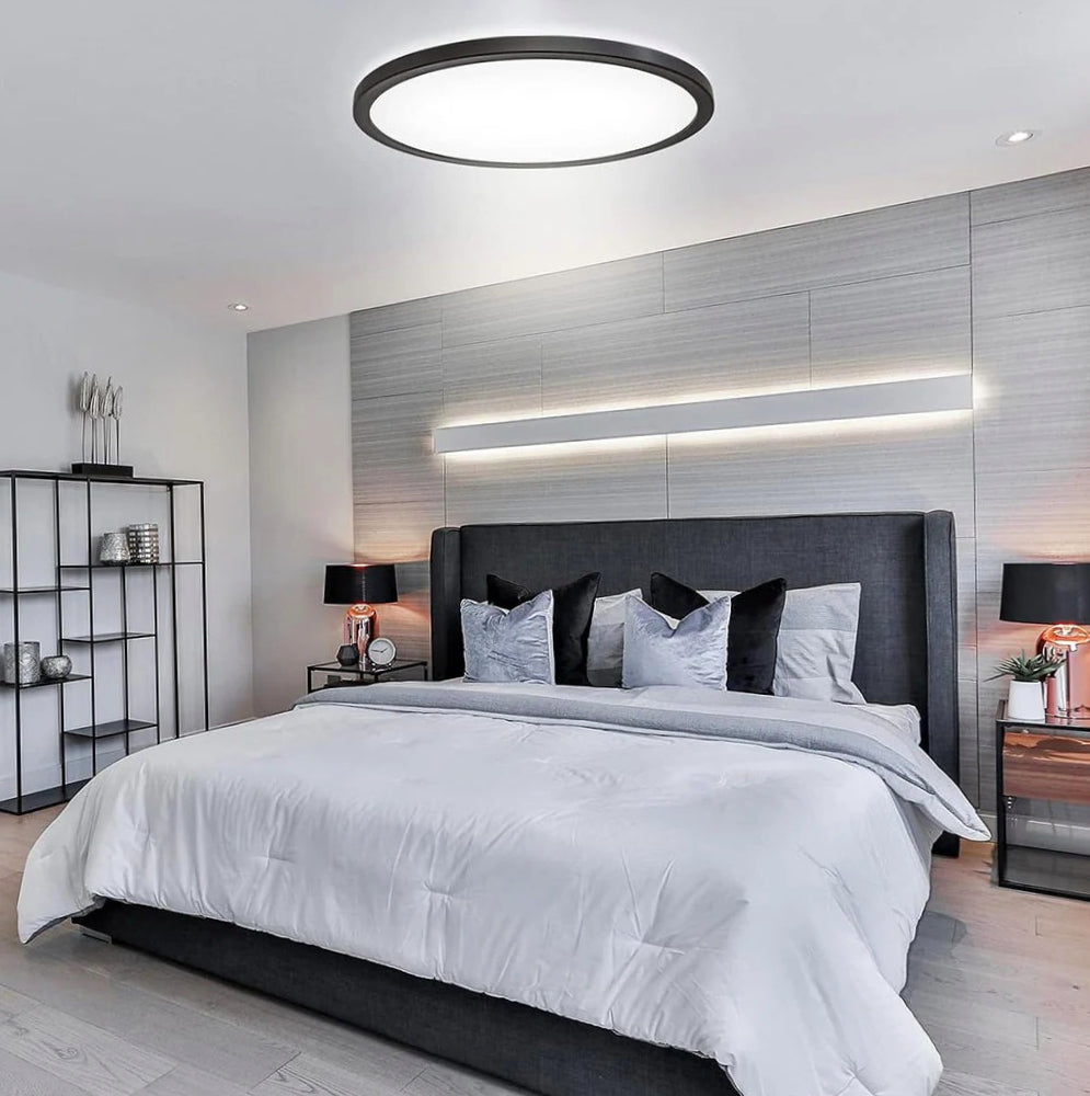 Plafoniera LED ultra sottile 36W con tecnologia CCT - Regolazione luce da 6500K (fredda) a 2700K (calda) - ambraled