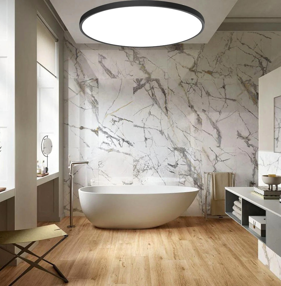 Plafoniera LED ultra sottile 36W con tecnologia CCT - Regolazione luce da 6500K (fredda) a 2700K (calda) - ambraled