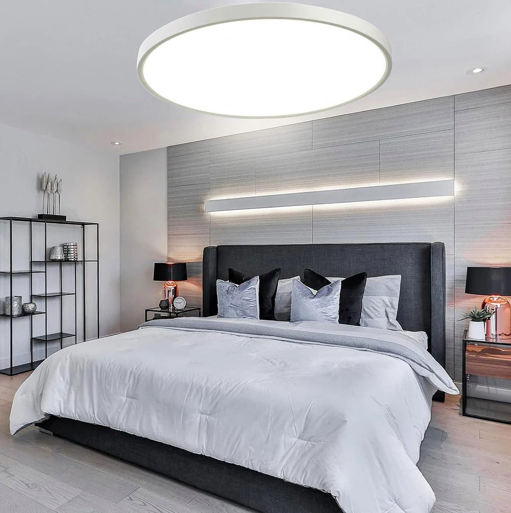 Plafoniera LED ultra sottile 36W con tecnologia CCT - Regolazione luce da 6500K (fredda) a 2700K (calda) - ambraled