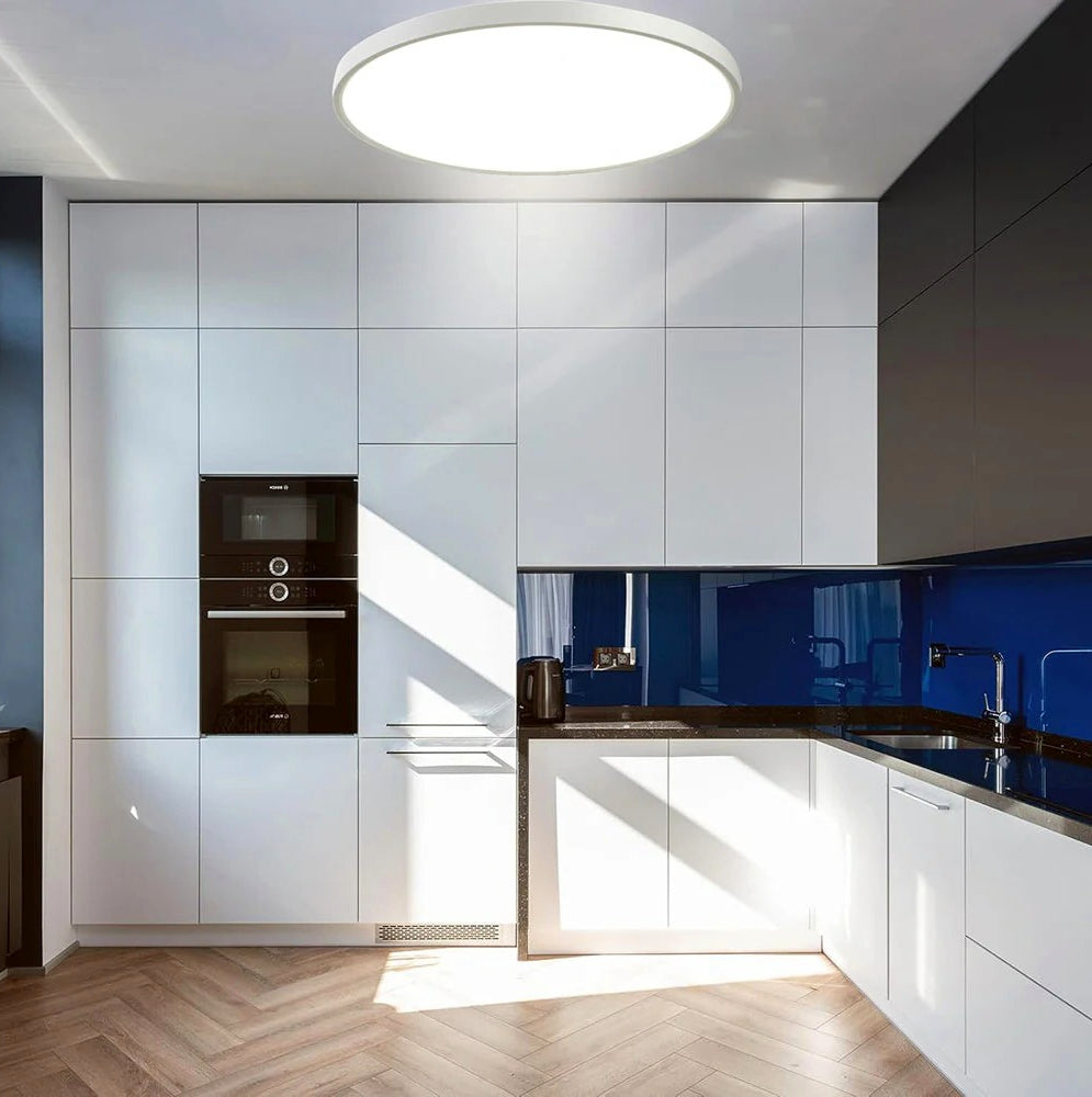 Plafoniera LED ultra sottile 36W con tecnologia CCT - Regolazione luce da 6500K (fredda) a 2700K (calda) - ambraled