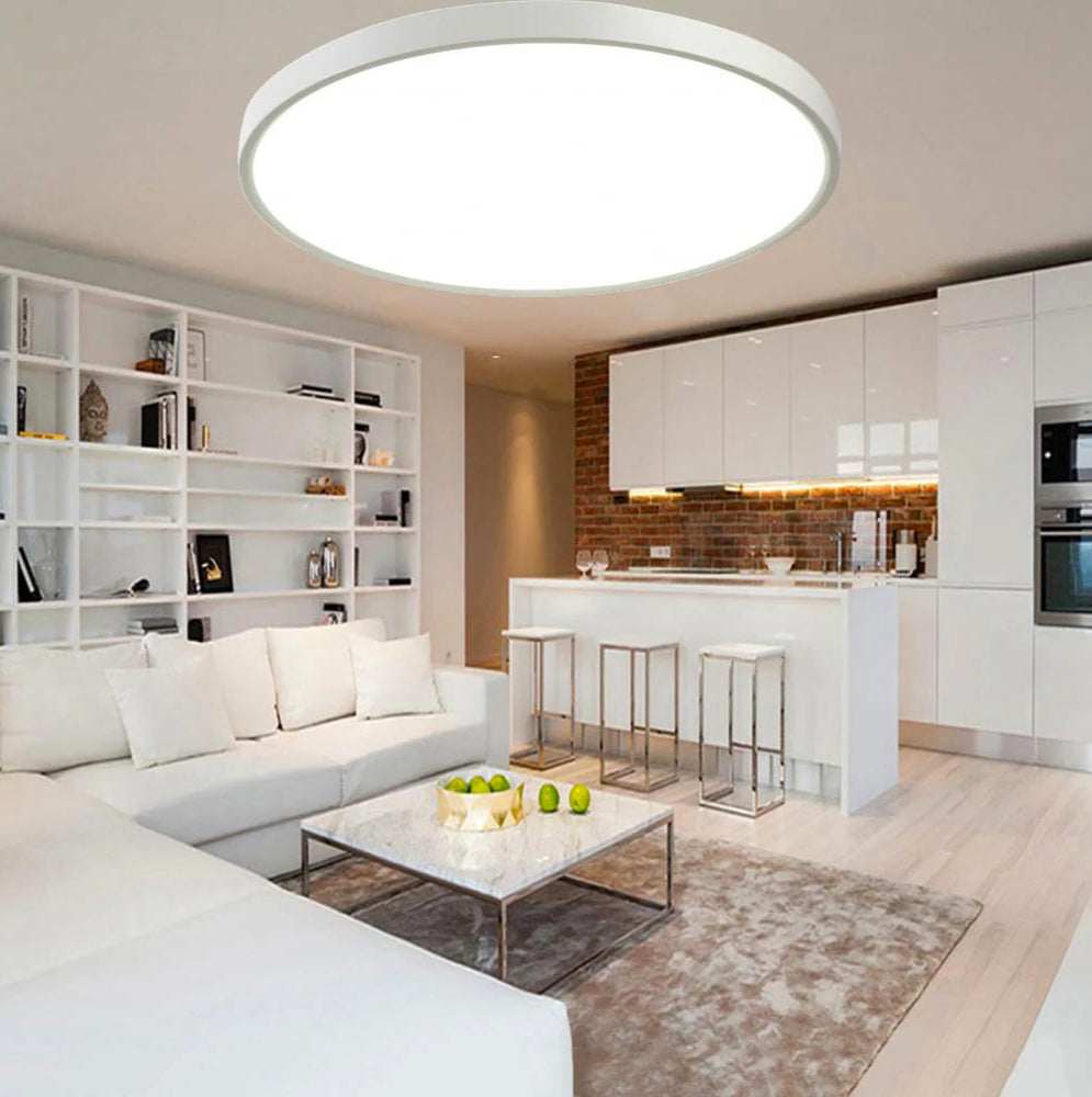 Plafoniera LED ultra sottile 36W con tecnologia CCT - Regolazione luce da 6500K (fredda) a 2700K (calda) - ambraled