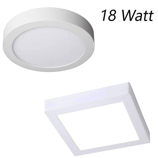 Plafoniera led 18W CCT 3 colorazione di luce fredda calda naturale - ambraled