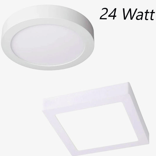 Plafoniera LED 24W - Tecnologia CCT con 3 colorazioni di luce (fredda 6500K / calda 3000K / naturale 4000K) - ambraled