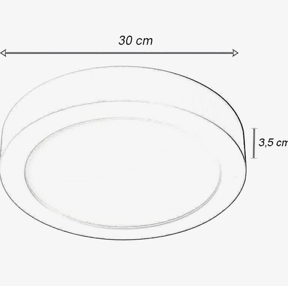 Plafoniera LED 24W - Tecnologia CCT con 3 colorazioni di luce (fredda 6500K / calda 3000K / naturale 4000K) - ambraled