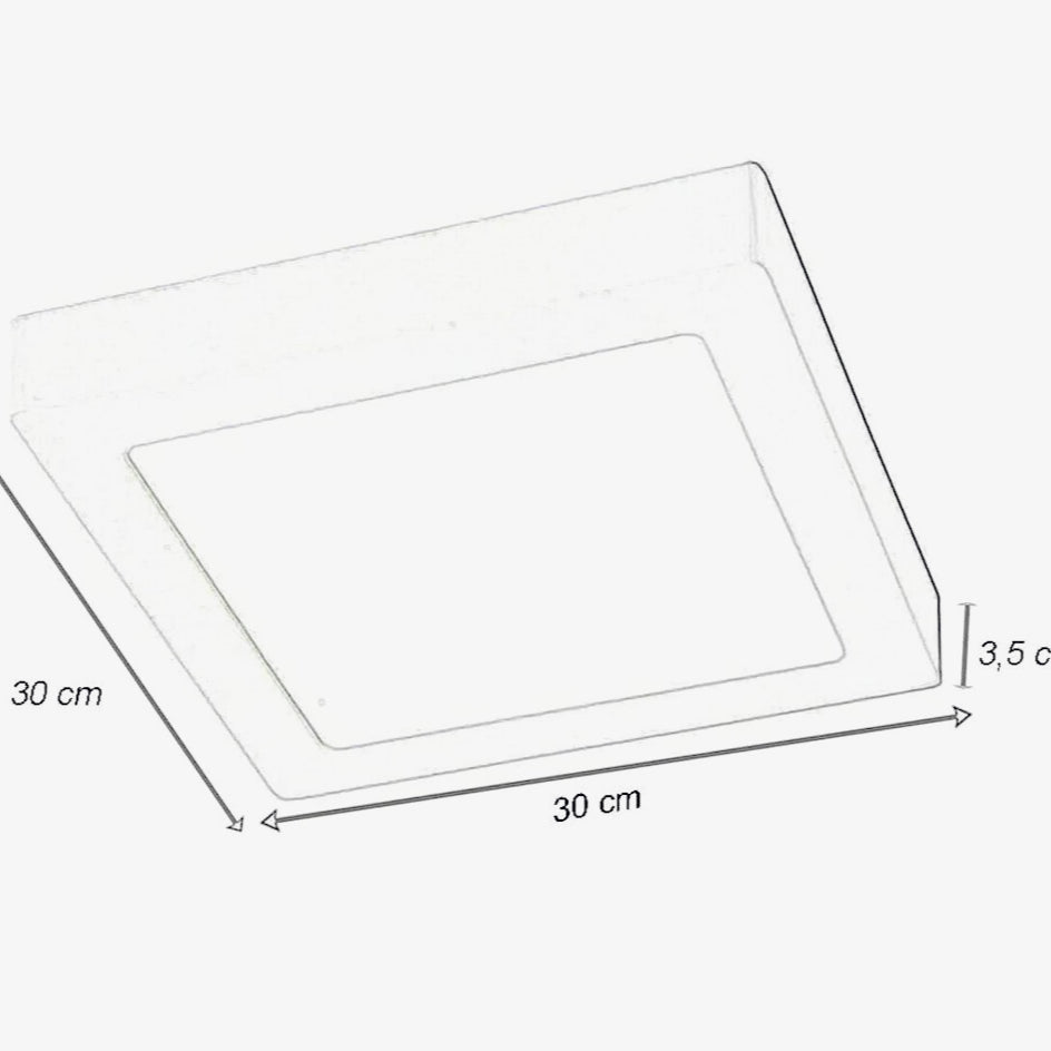 Plafoniera LED 24W - Tecnologia CCT con 3 colorazioni di luce (fredda 6500K / calda 3000K / naturale 4000K) - ambraled