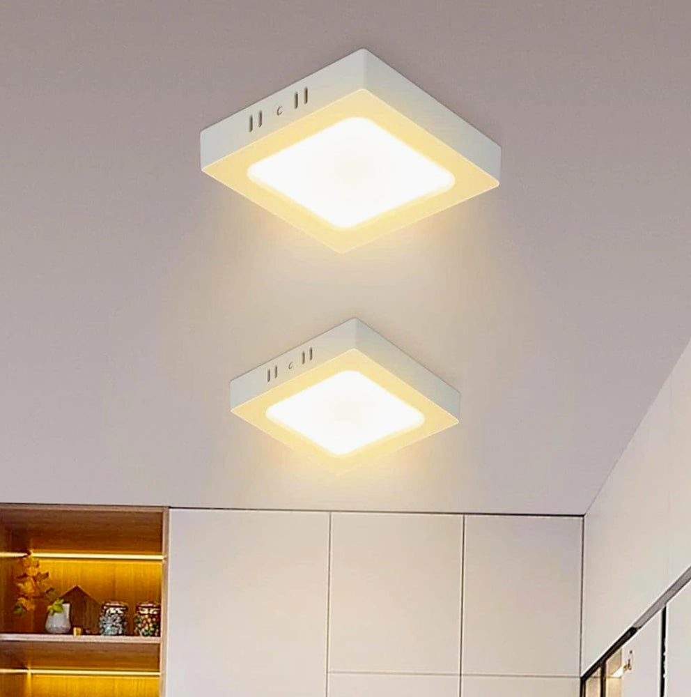 Plafoniera LED per esterni 6W con regolazione CCT (tre colori selezionabili: fredda, calda, naturale) - ambraled