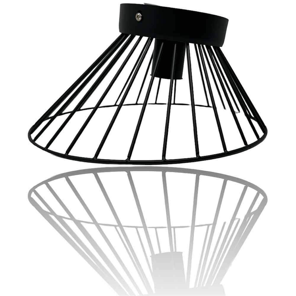 Plafoniera con paralume in metallo decorativa contemporanea E27 - ambraled