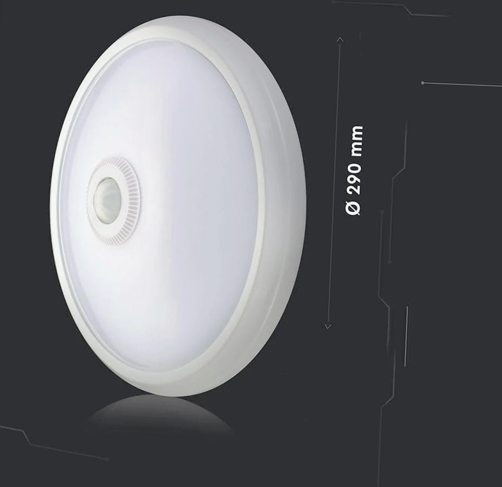 Plafoniera 15W con sensore - luce fredda (6500K) - ambraled