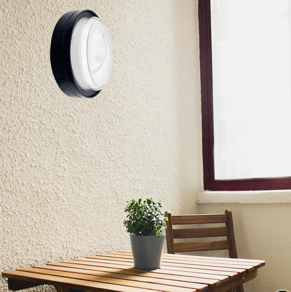 Applique a parete stile industriale – In metallo nero e bronzo, attacco E27 - ambraled