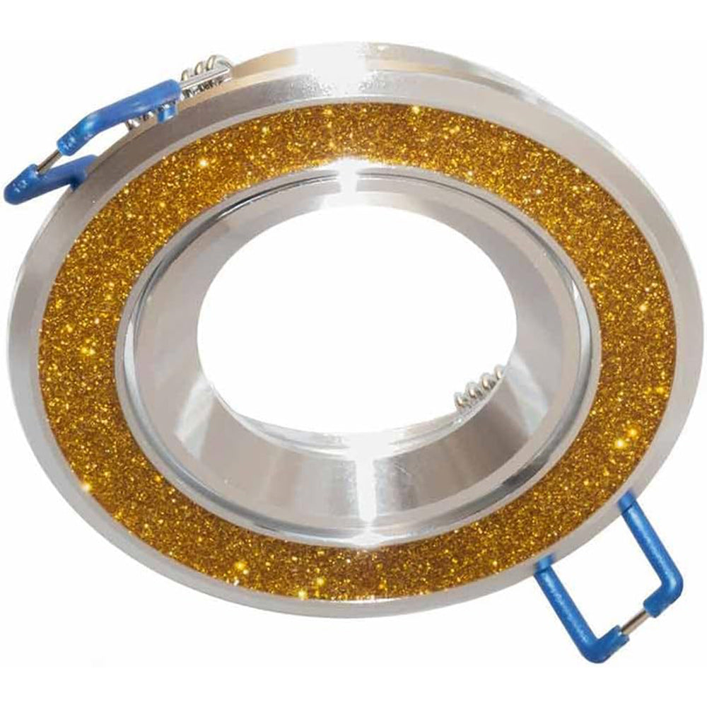 Incasso faretto tondo – orientabile decorato con brillantini - ambraled