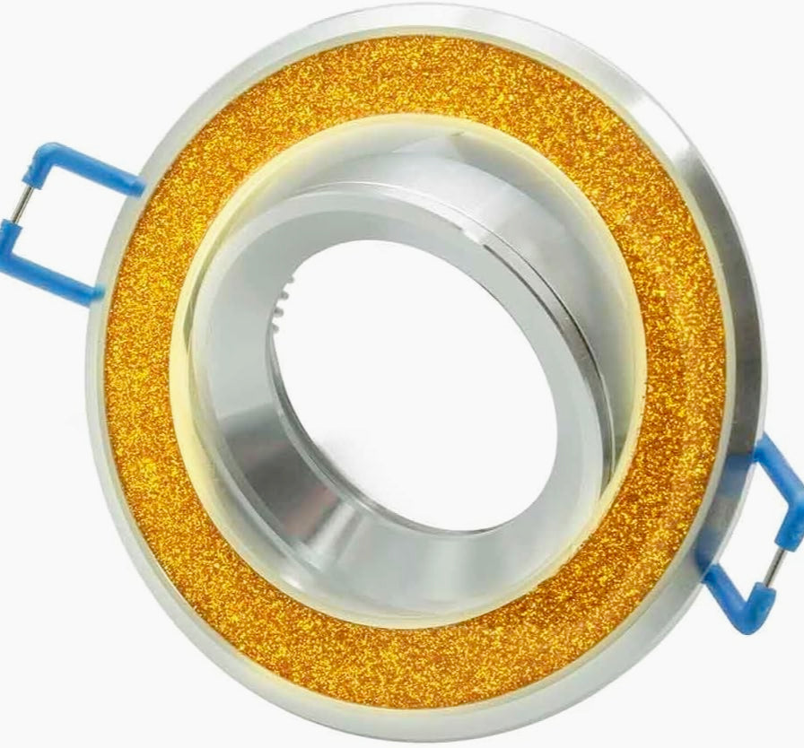 Incasso faretto tondo – orientabile decorato con brillantini - ambraled