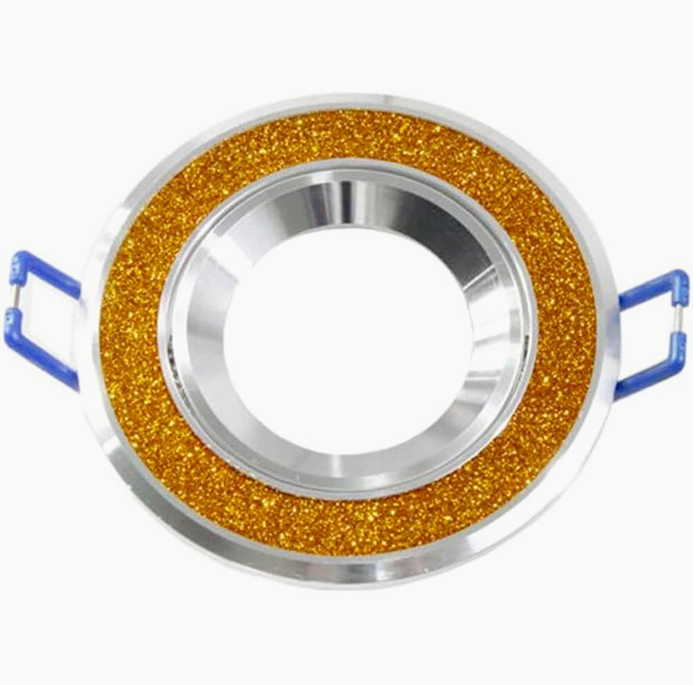 Incasso faretto tondo – orientabile decorato con brillantini - ambraled