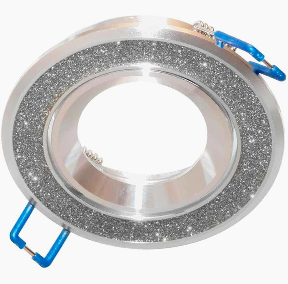 Incasso faretto tondo – orientabile decorato con brillantini - ambraled