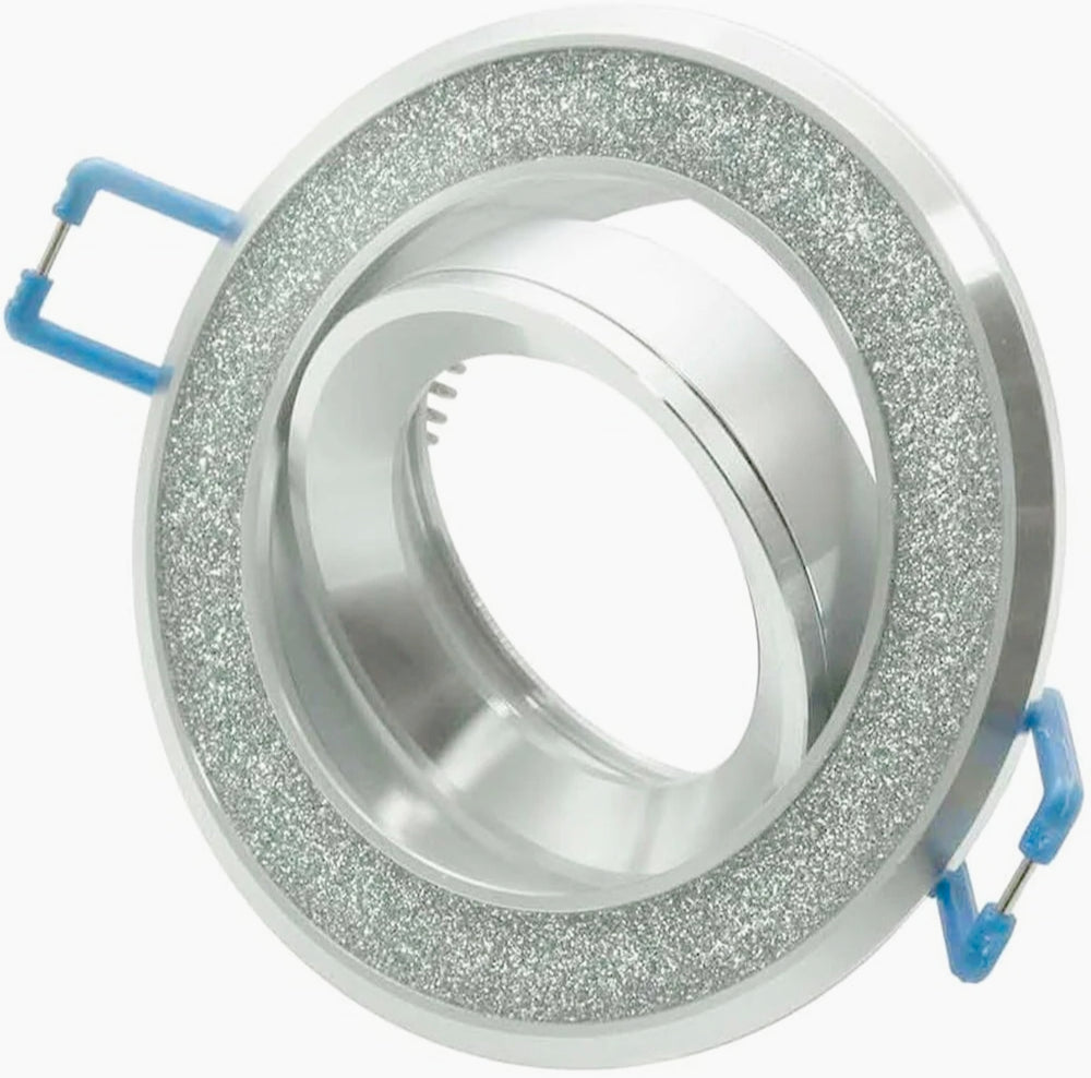 Incasso faretto tondo – orientabile decorato con brillantini - ambraled