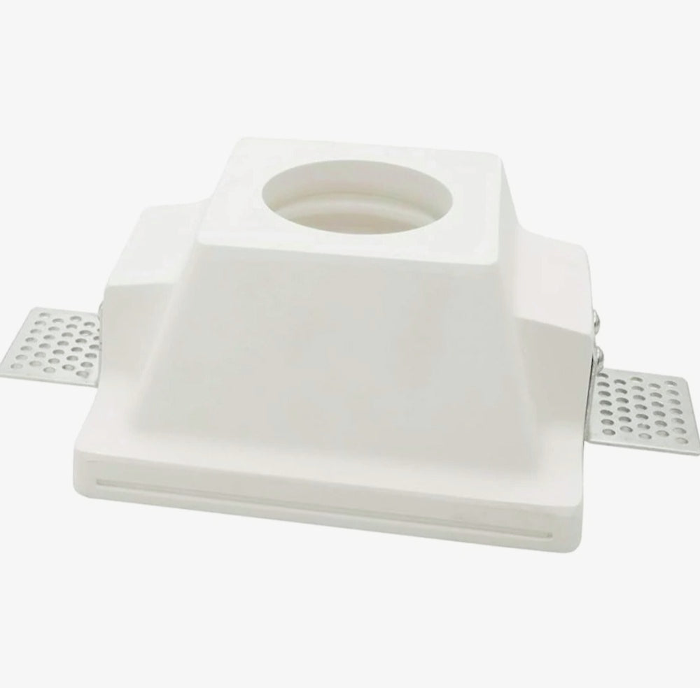 Portafaretto a scomparsa in gesso verniciabile per GU10 e MR16 - ambraled