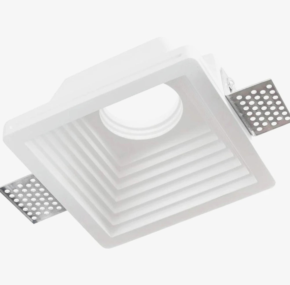 Portafaretto a scomparsa in gesso verniciabile per GU10 e MR16 - ambraled