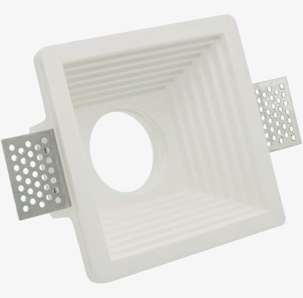 Portafaretto a scomparsa in gesso verniciabile per GU10 e MR16 - ambraled