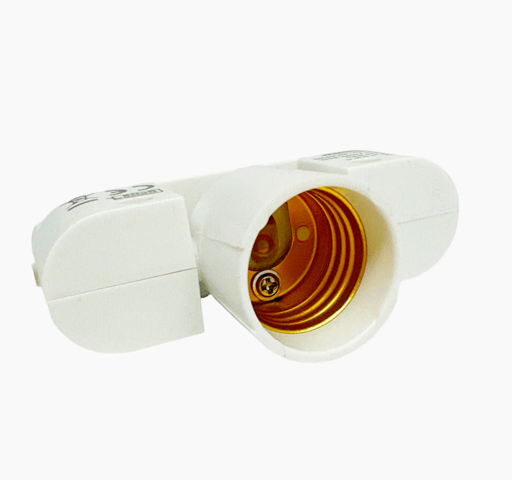Portalampada per binario monofase E27 adattatore per lampadine pista - ambraled