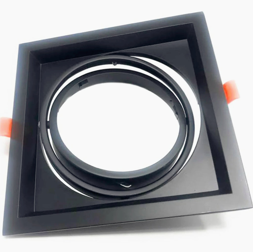 Portafaretto incasso – Orientabile per faretto AR111, disponibile in versioni con 1, 2 o 3 diffusori - ambraled