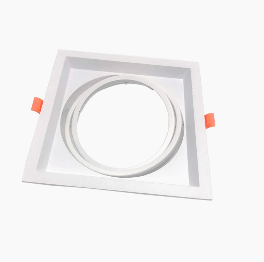 Portafaretto incasso – Orientabile per faretto AR111, disponibile in versioni con 1, 2 o 3 diffusori - ambraled