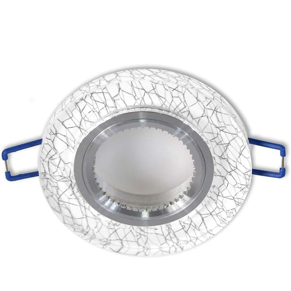 Portafaretto incasso rotondo in metallo oro/argento – Per faretti GU10 - ambraled