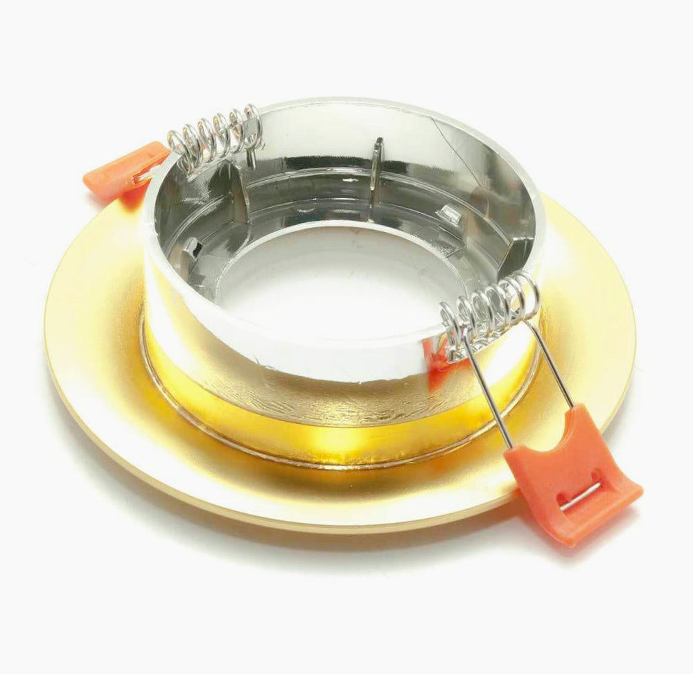 Portafaretto incasso con effetto brillantini oro/argento – Per controsoffittatura - ambraled