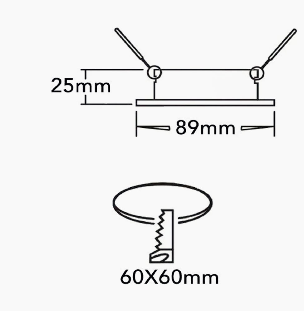Portafaretto da incasso quadrato oro/argento per faretti GU10 - ambraled