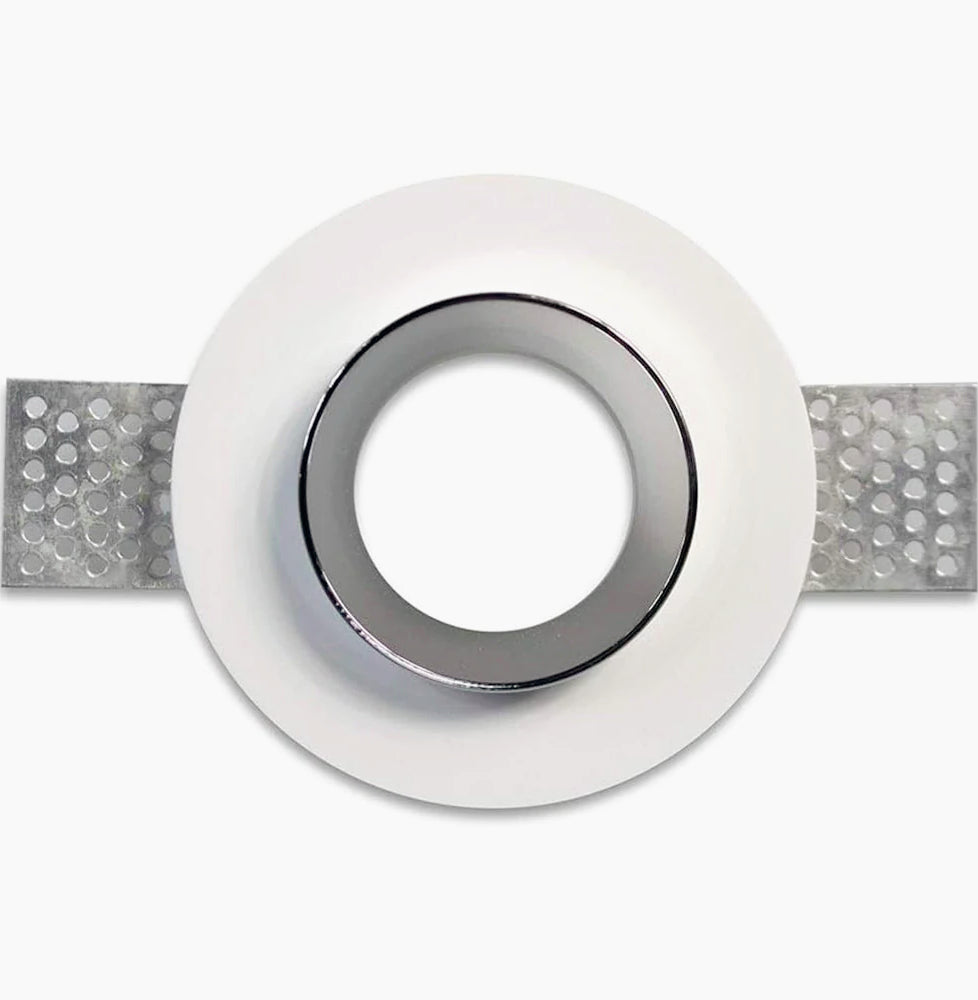 Portafaretto in gesso a scomparsa – Verniciabile, compatibile con faretti GU10 - ambraled