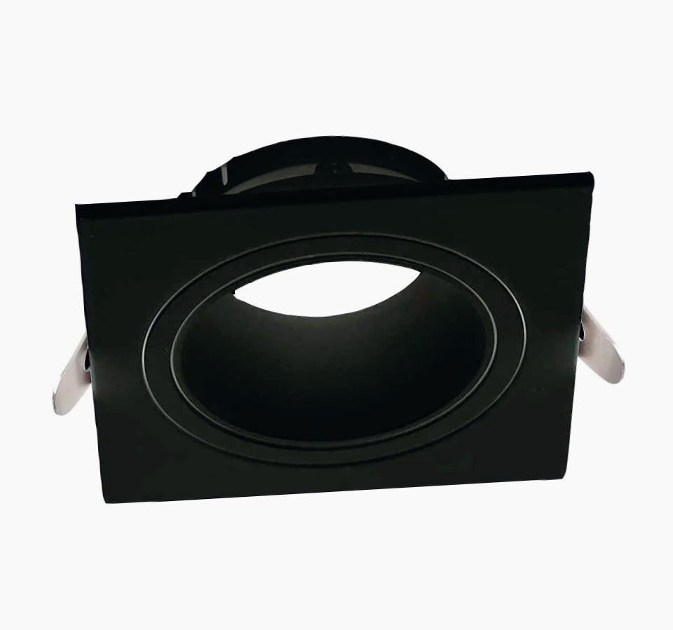 Portafaretto quadrato orientabile – Per controsoffitto, compatibile GU10 / MR16 - ambraled
