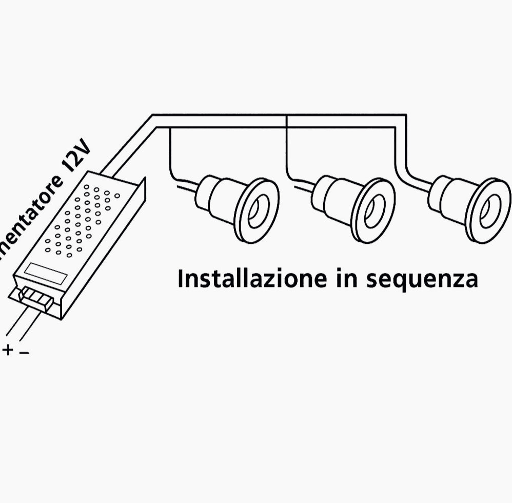 Faretto incasso cielo stellato 1W – IP65 per esterni - ambraled